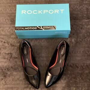 Women's Rockport Total Motion Patent Leather Cushioned Pumps Size 8.5M